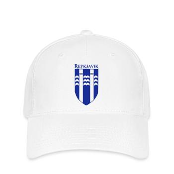 coat of arms of Reykjavik capital of Iceland - Flexfit Cap - white - Front