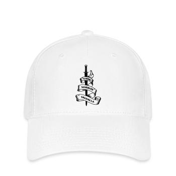 Bannière du drapeau viking - Casquette Flexfit - blanc - Devant