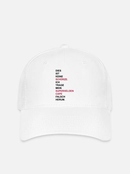 Schürze - Flexfit Cap - Weiß