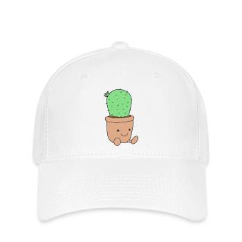 Cactus doux - Casquette Flexfit - blanc - Devant