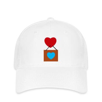 Luftballon - Flexfit Cap - Weiß - Vorne