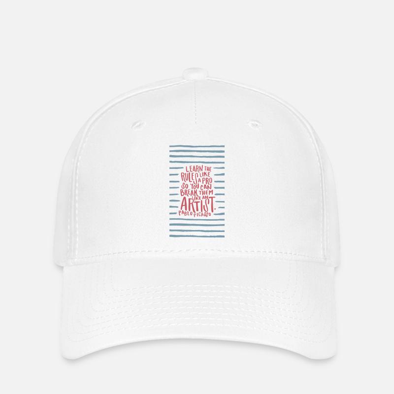 Lerne die Regeln wie ein Profi - Flexfit Cap - Weiß