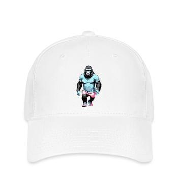 Gorilla-Boxen - Flexfit Cap - Weiß - Vorne