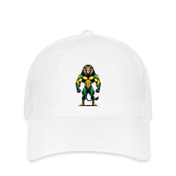 Musique reggae jamaïcaine - Casquette Flexfit - blanc - Devant