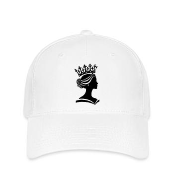 Portrait d’une reine pleine de dignité et de grâce - Casquette Flexfit - blanc - Devant