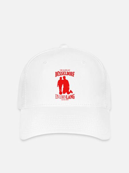 Düsseldorf Fußball Tradition Geschenk - Flexfit Cap - Weiß