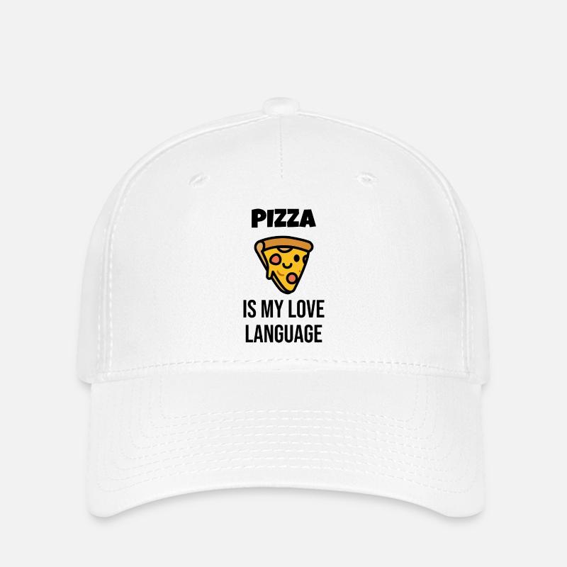 Tranche de pizza Caractère - Casquette Flexfit - blanc