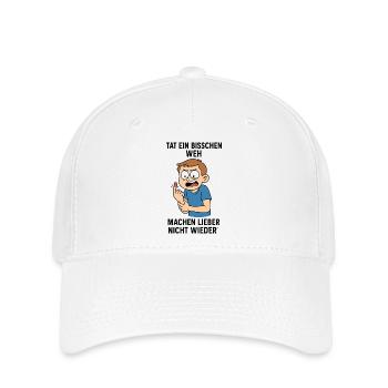 Nicht Wieder Weh Cartoon Junge - Flexfit Cap - Weiß - Vorne