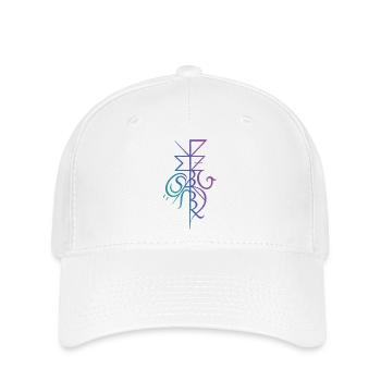 Gradient sigil for cleaning & protection - Flexfit Cap - white - Front