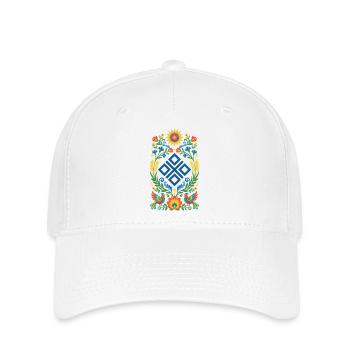Ornement populaire de Mokosz - Casquette Flexfit - blanc - Devant