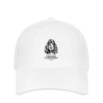 Cocker anglais Épagneul Maman Chien Chien Wilsigns - Casquette Flexfit - blanc - Devant