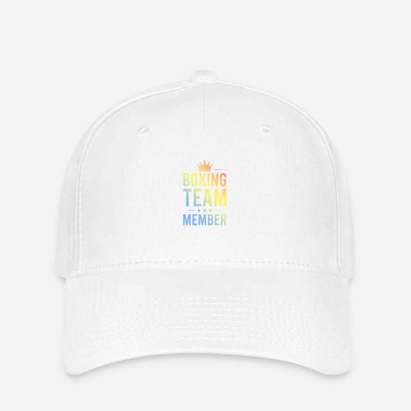 Équipe de boxe colorée - Casquette Flexfit - blanc