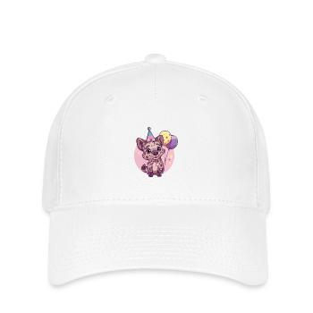Hyäne Geburtstag Comic - Flexfit Cap - Weiß - Vorne
