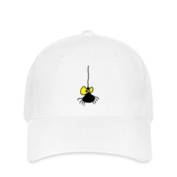 Araignée Grumpy Design Bicolore - Casquette Flexfit - blanc - Devant