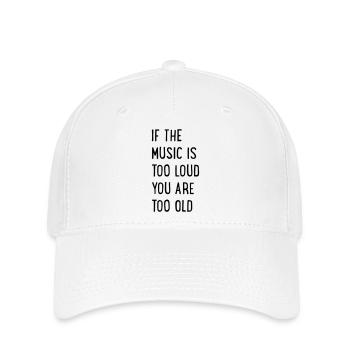 music - Flexfit Cap - Weiß - Vorne