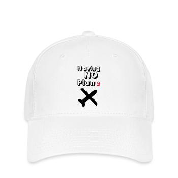Having no Plane Geschenk - Flexfit Cap - Weiß - Vorne