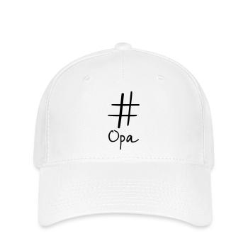 #Opa Hashtag Social Media I Gift idea for grandpa - Flexfit Cap - white - Front