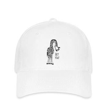 Giraffe calling - Flexfit Cap - white - Front