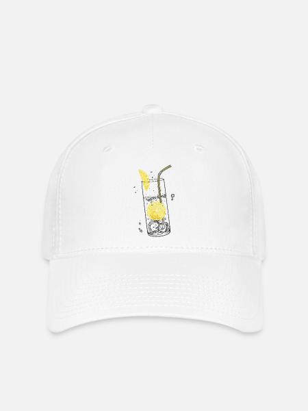 Zitronen Limonade Sommer Limo - Flexfit Cap - Weiß