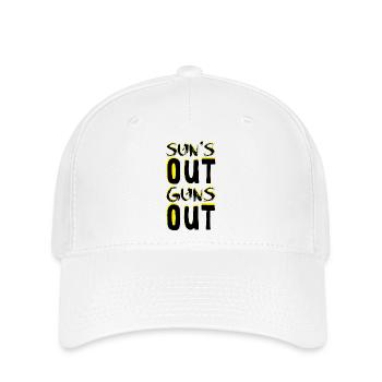 Guns Out - Flexfit Cap - Weiß - Vorne
