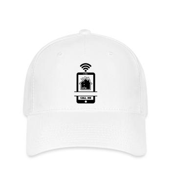 Call me roofer phone in case of roof leak - Flexfit Cap - white - Front