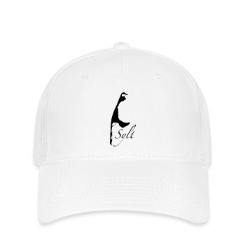 Sylt Schrift schwarz - Flexfit Cap - Weiß - Vorne