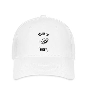 Contour Football Graphique - Casquette Flexfit - blanc - Devant