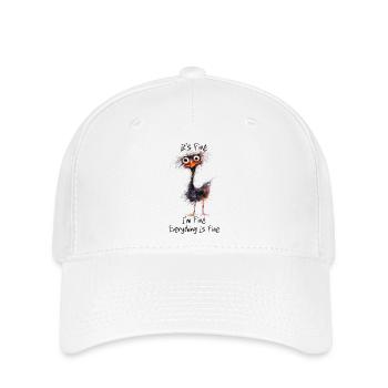 It's fine, I'm fine, Everything is Fine - Strauß - Flexfit Cap - Weiß - Vorne