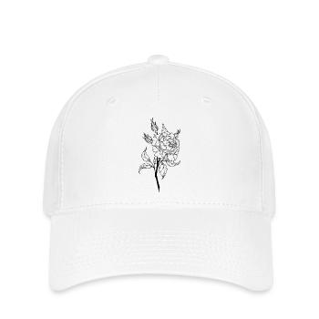 garden rose - Casquette Flexfit - blanc - Devant