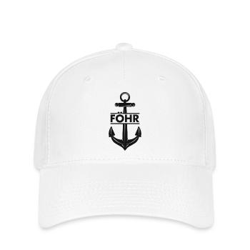 Föhr - Nordsee Insel - Wyk - Flexfit Cap - Weiß - Vorne