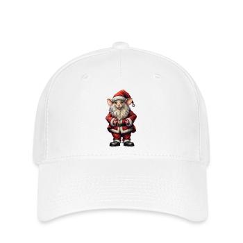 Santa Mouse 🎄🧀 - Flexfit Cap - white - Front