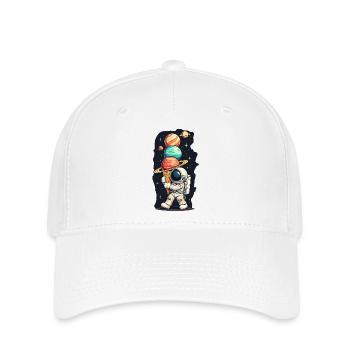 ASTRONAUTE - Casquette Flexfit - blanc - Devant