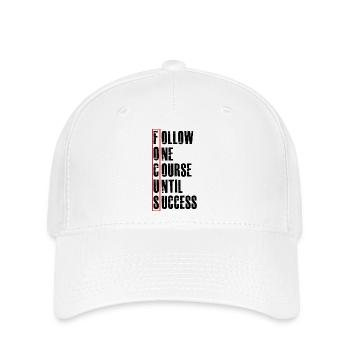 suivre un cours jusqu'à - Casquette Flexfit - blanc - Devant