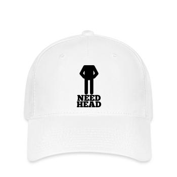 need head - Flexfit Cap - white - Front