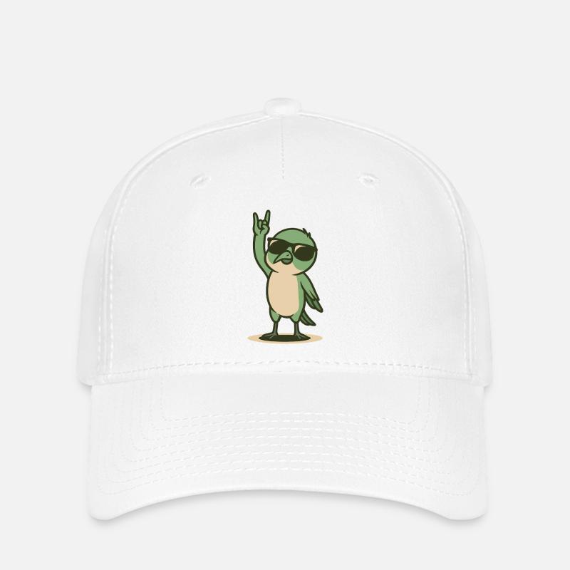 Rockin' Hummingbird Chick - Flexfit Cap - white