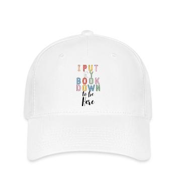 Livre drôle Lecture Livres d’humour Dire - Casquette Flexfit - blanc - Devant