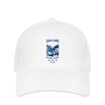 Elevate bei Bryce - Navy - Flexfit Cap - Weiß - Vorne