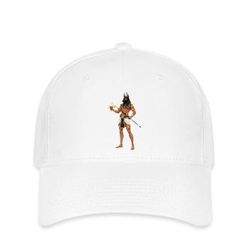 Guerrier Anubis avec cosplay d’Ankh - Casquette Flexfit - blanc - Devant