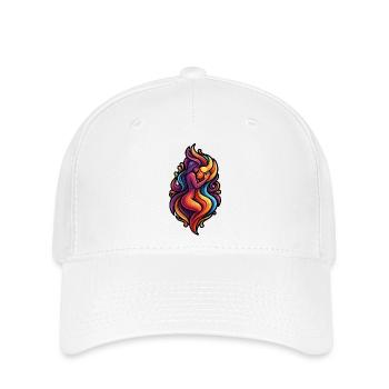 Étreinte d’amour colorée - Casquette Flexfit - blanc - Devant