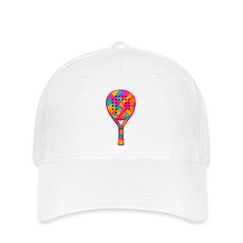 Padel-Racket – Padeliste - Flexfit Cap - Weiß - Vorne