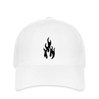 Flamme - Flexfit Cap - Weiß - Vorne