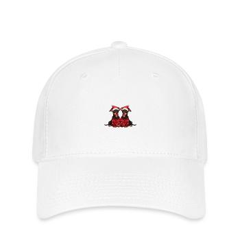 Dobermann Hund Weihnachten Team - Flexfit Cap - Weiß - Vorne