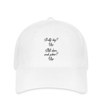 Immer noch nüchtern III - NA AA 12 Schritte Wiederherstellung Nüchternheit - Flexfit Cap - Weiß - Vorne