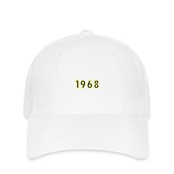 1968 Jahr Geburtstag - Flexfit Cap - Weiß - Vorne