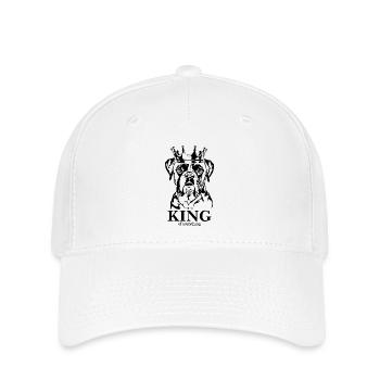 Boxer King of everything Hunde Hund Wilsigns - Flexfit Cap - Weiß - Vorne