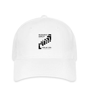 Ouvrier de la construction en bâtiment maçon - Casquette Flexfit - blanc - Devant