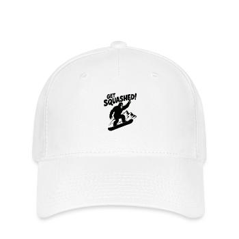 Sasquatch Bigfoot Snowboard Snowboarder - Casquette Flexfit - blanc - Devant