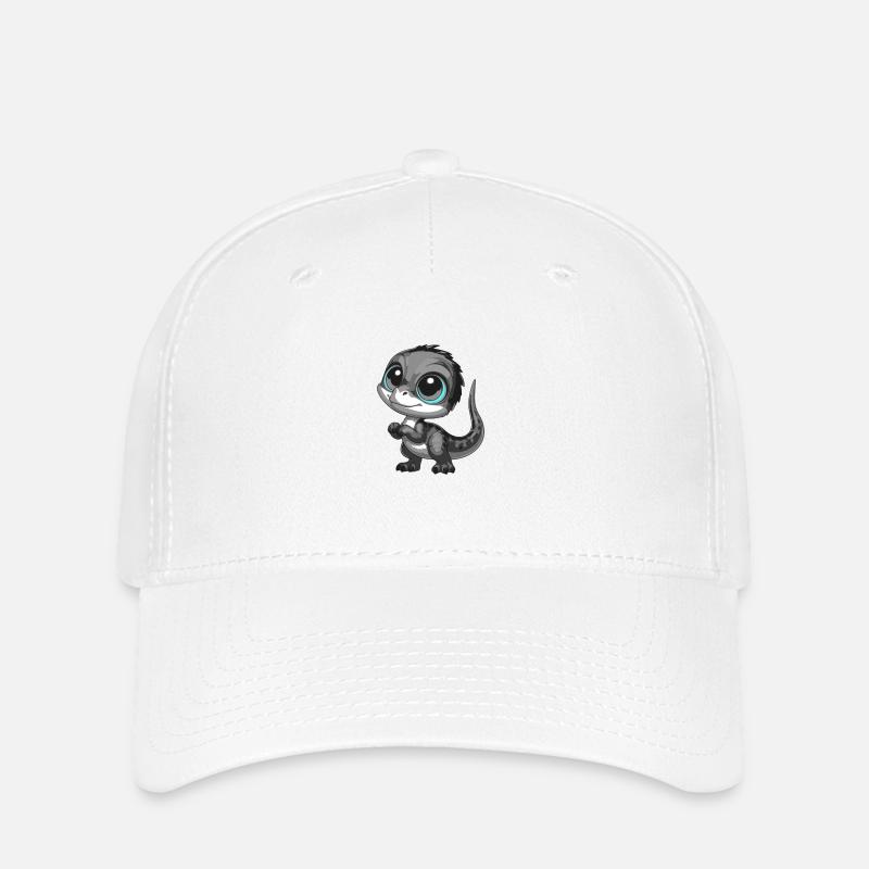 Bébé dinosaure - Casquette Flexfit - blanc