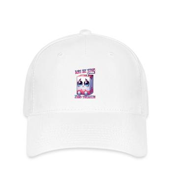 Low on Vibes – Juice Box Needs Vitamins - Flexfit Cap - white - Front