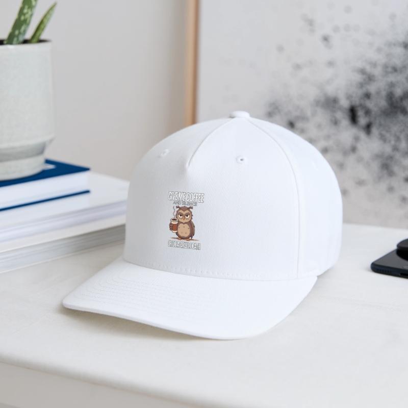 Kaffee Eule - geb mir Kaffee und Stille oder stirb Flexfit Cap